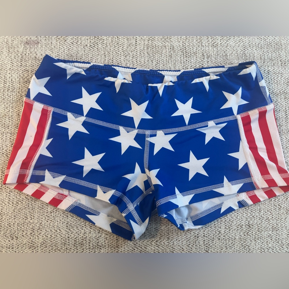 Fleo Blue and Red Star Shorts